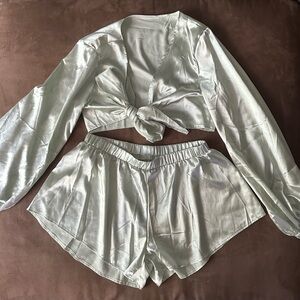 Shein Women’s silk two piece outfit